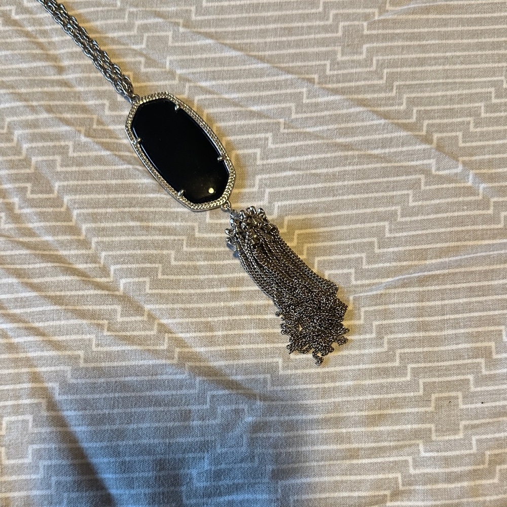 Kendra Scott Black Pendant Necklace